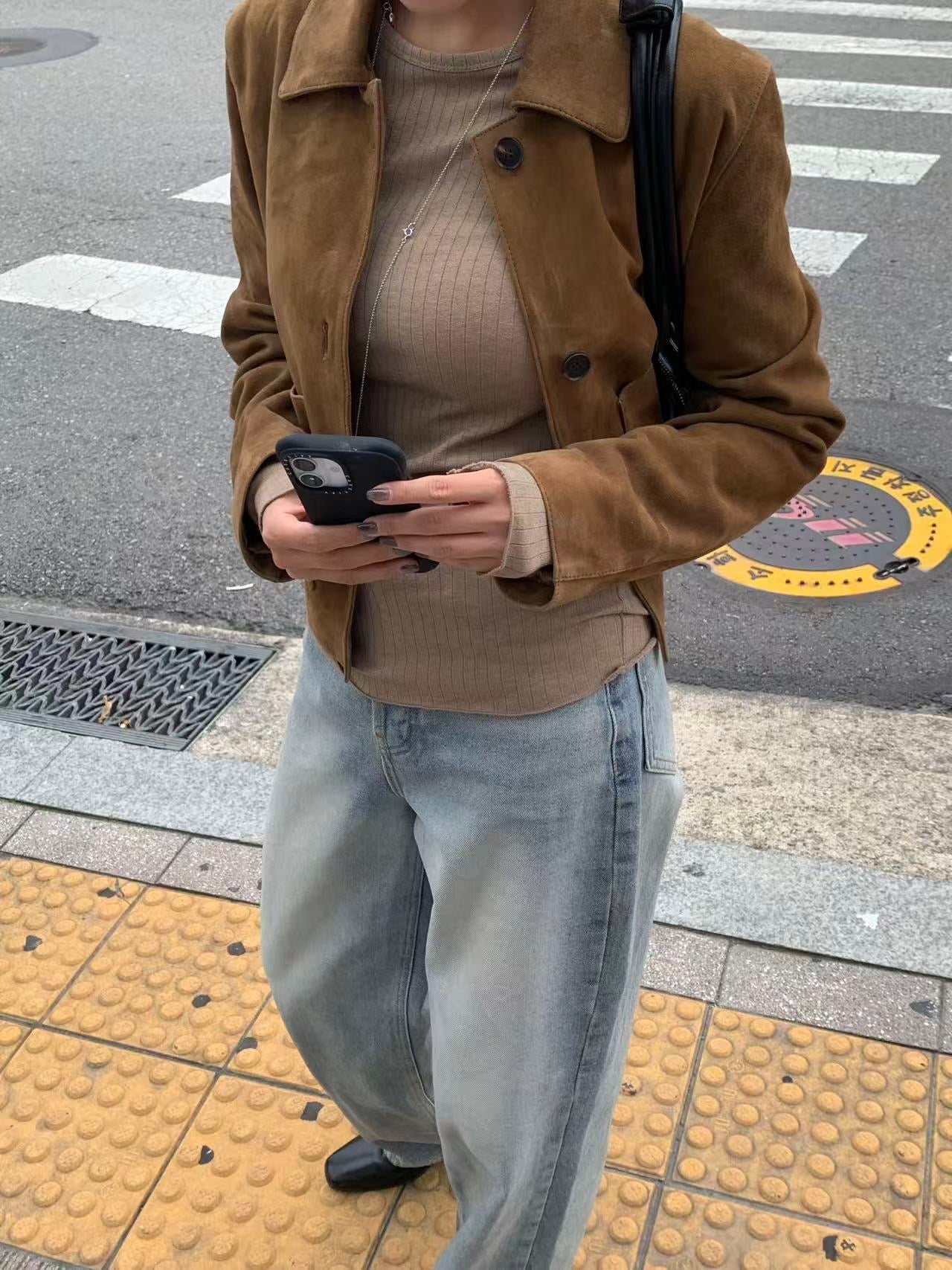 Odalys Goat Suede Jacket (2 Colors)