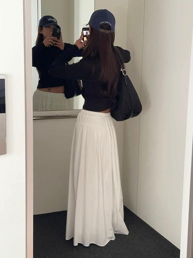Cotton Shirring Skirt