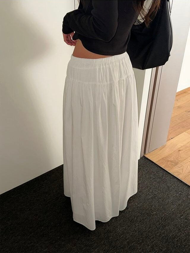 Cotton Shirring Skirt