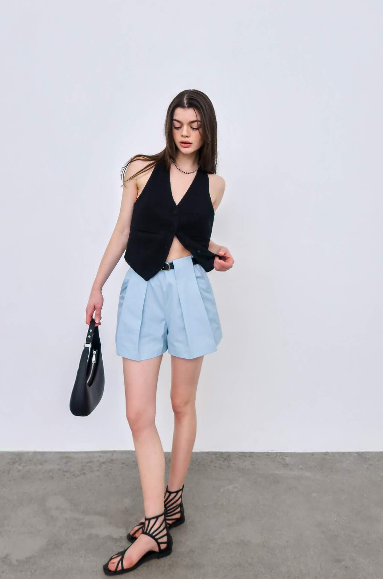 Tweed Halter Vest (3 Colors)