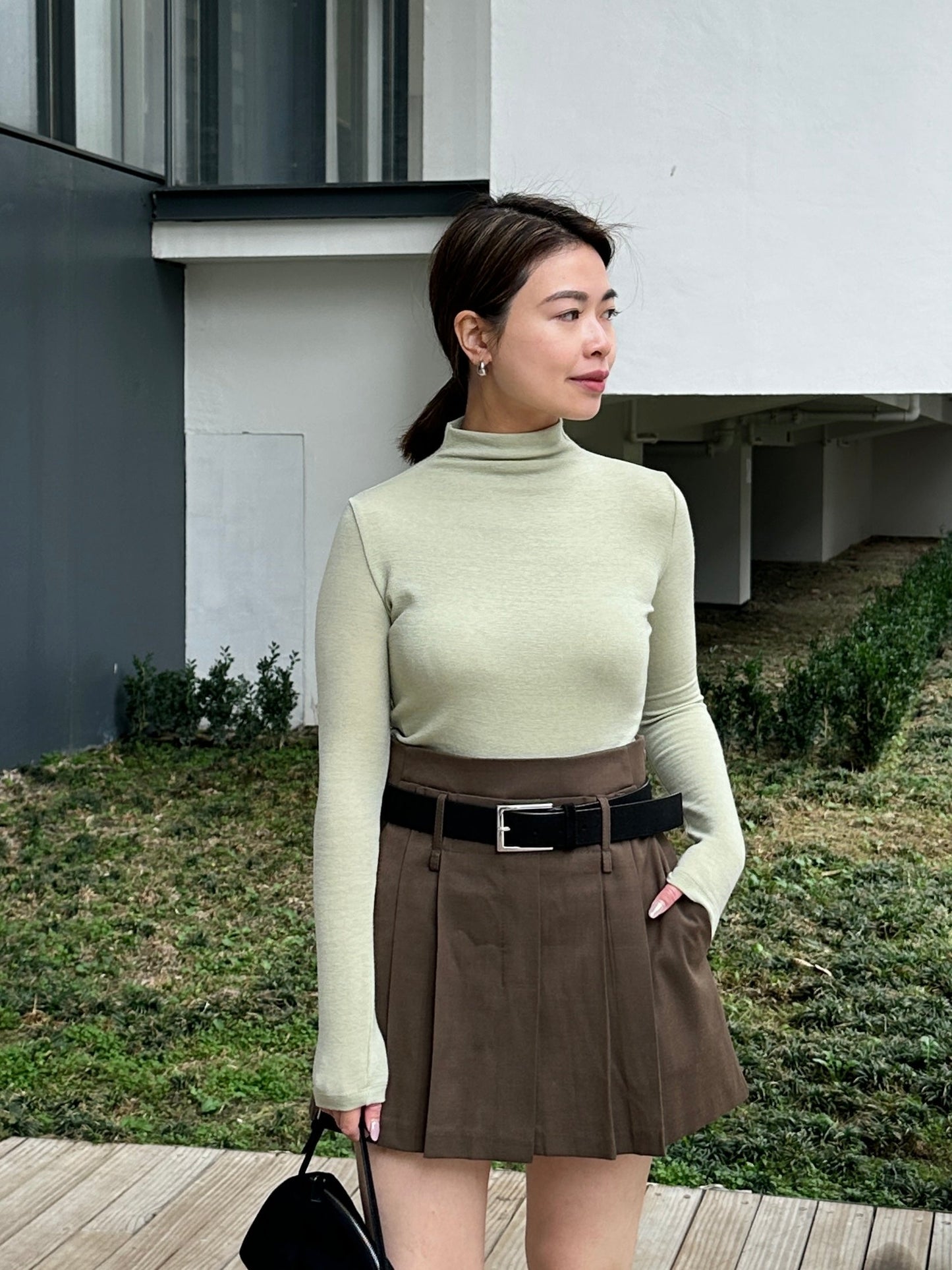 連續兩年熱賣款神打底👑 Long-sleeved Mock Neck Top (17 Colors)
