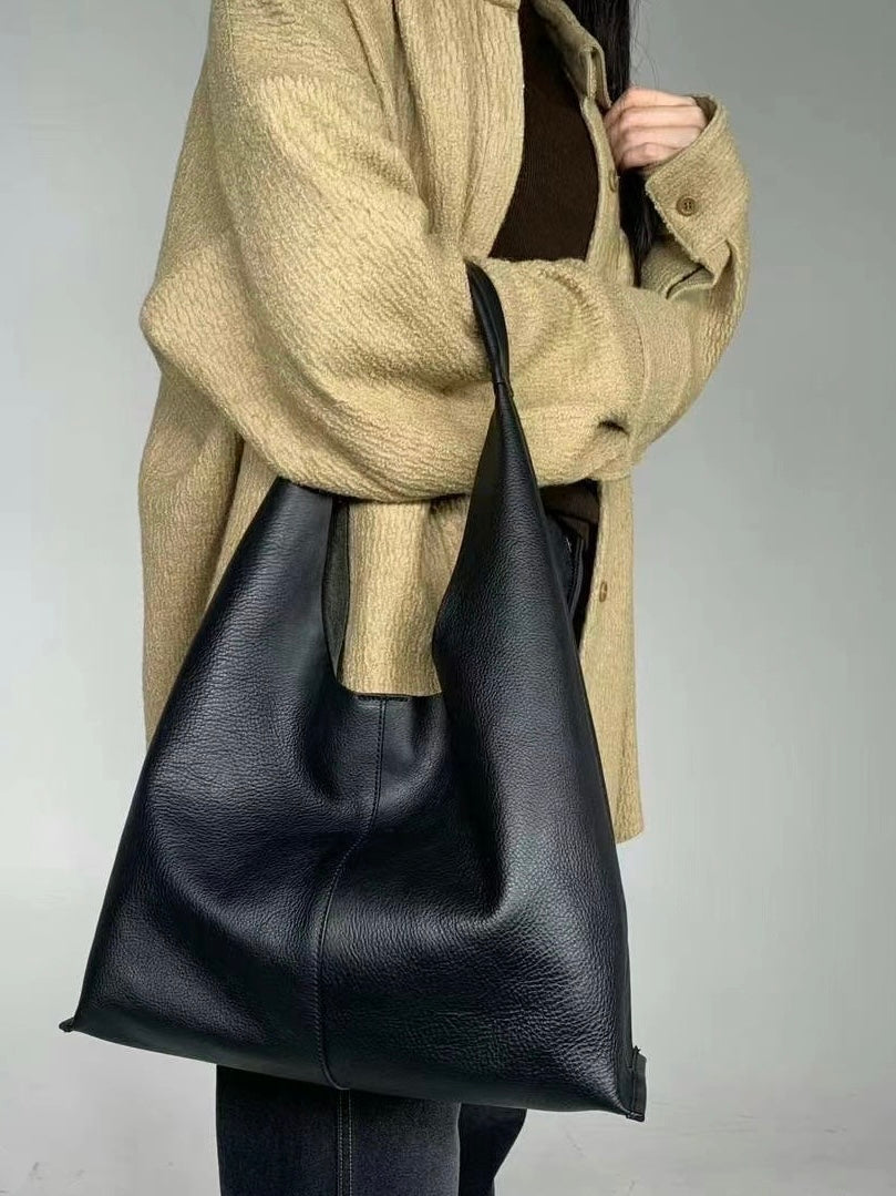 Cow Leather Tote Bag / Size M (2 Colors)