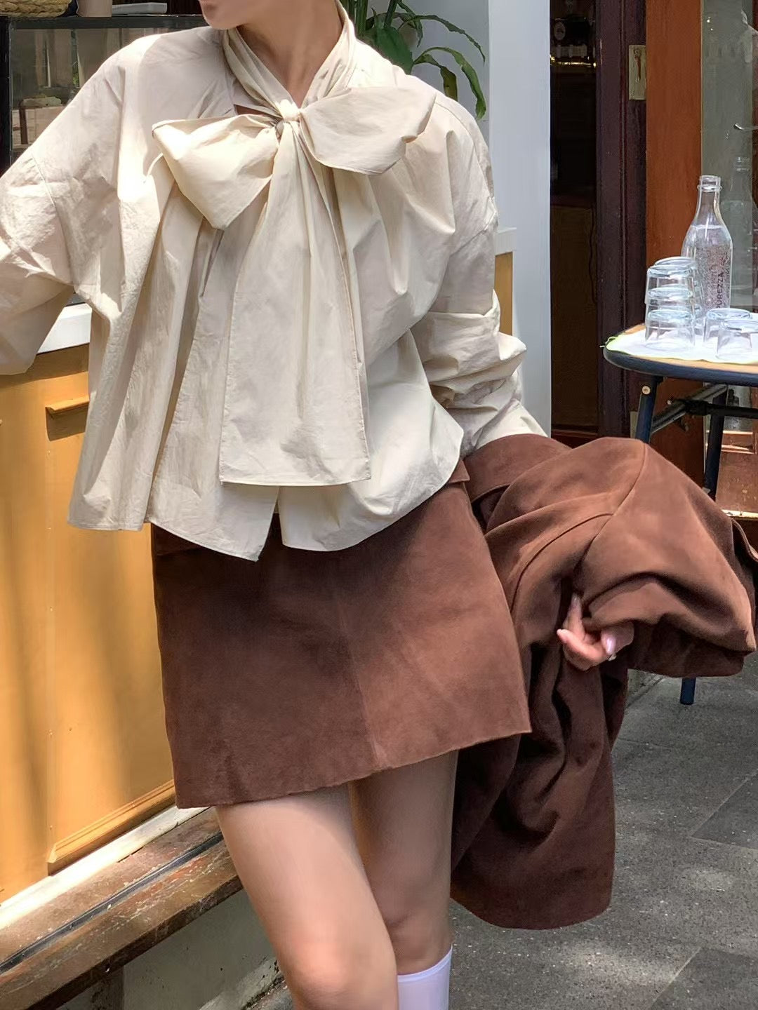 Liz Ribbon Blouse (3 Colors)