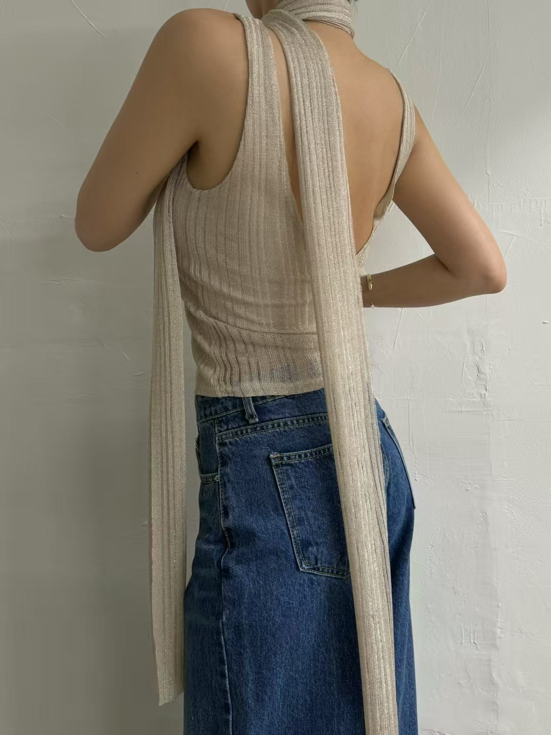 Althea Top with Scarf (2 Colors)