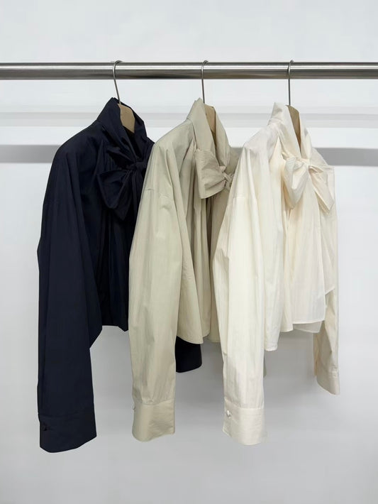 Liz Ribbon Blouse (3 Colors)