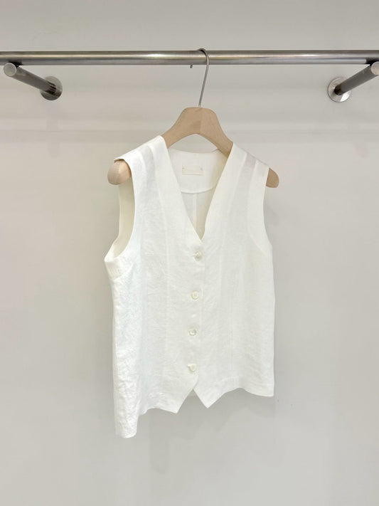 Elpis 100% Linen Vest (2 Colors)