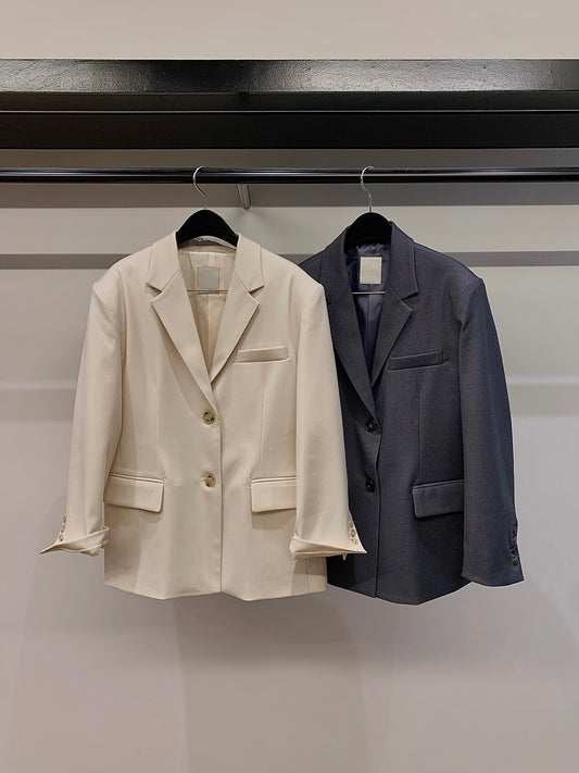 Layana Wool Top Button Jacket (2 Colors)