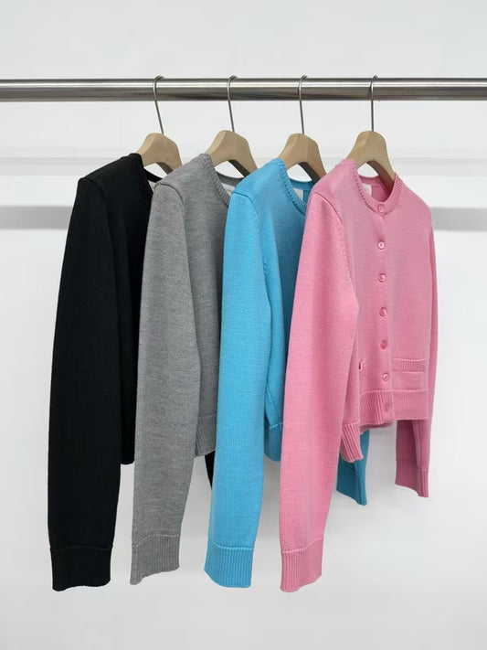 Helen Merino Wool Cardigan (4 Colors)