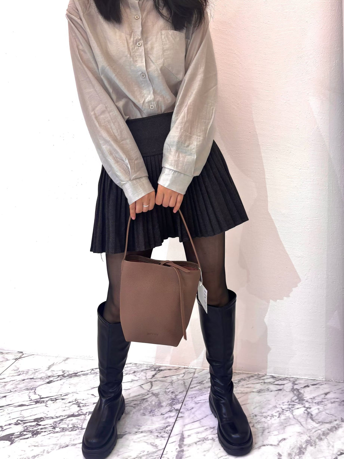 【牛皮荔枝紋】Leju-Ople Bag (S)(3 Colors)