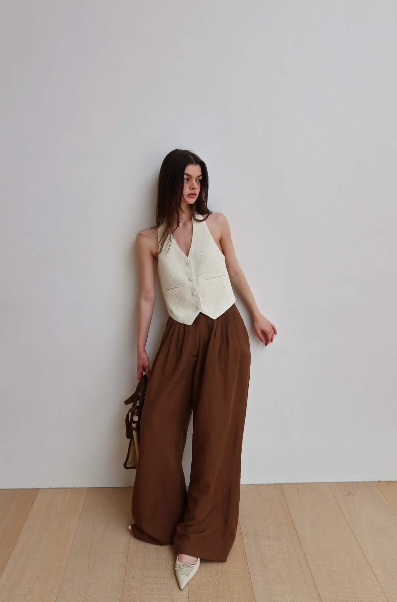 Tweed Halter Vest (3 Colors)
