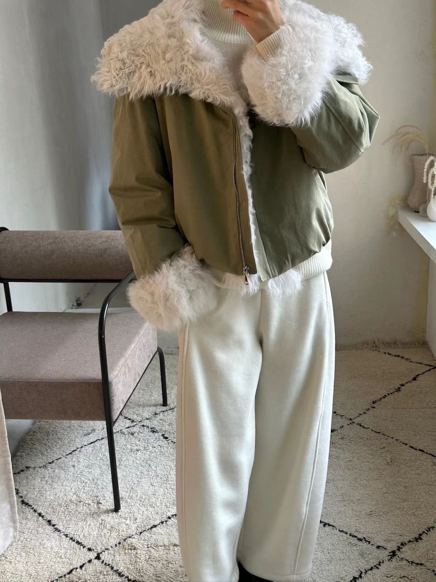 Wintery Goose Down Jacket 【羊毛領鵝絨羽絨】