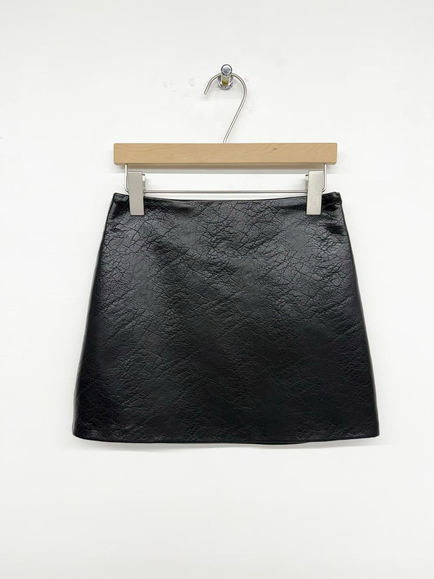 Ines PU A-line Skirt (2 Colors)