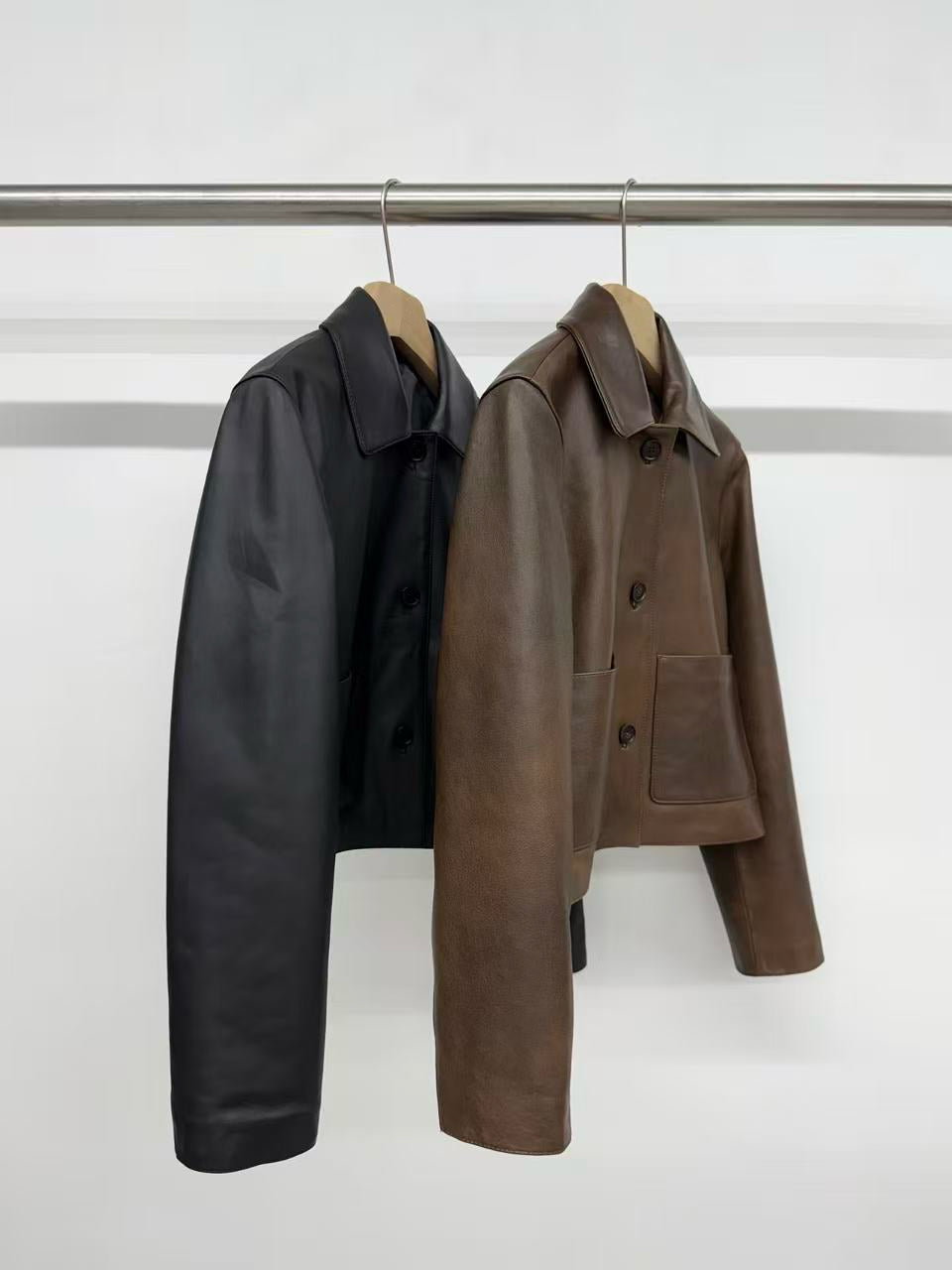 Tansy Lamb Skin Jacket (2 Colors)