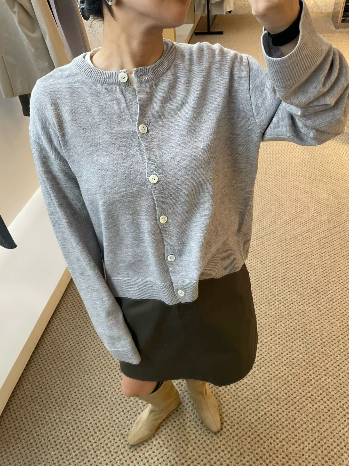 Gwennol 100% Superfine Merino Wool Knit Top (3 Colors)