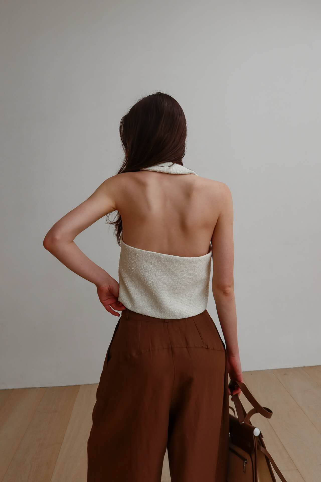 Tweed Halter Vest (3 Colors)
