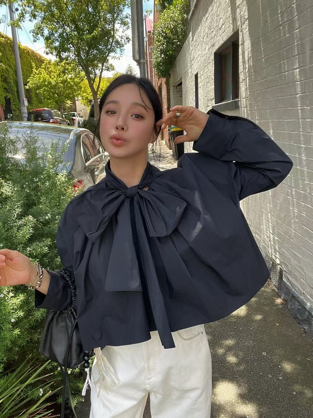 Liz Ribbon Blouse (3 Colors)