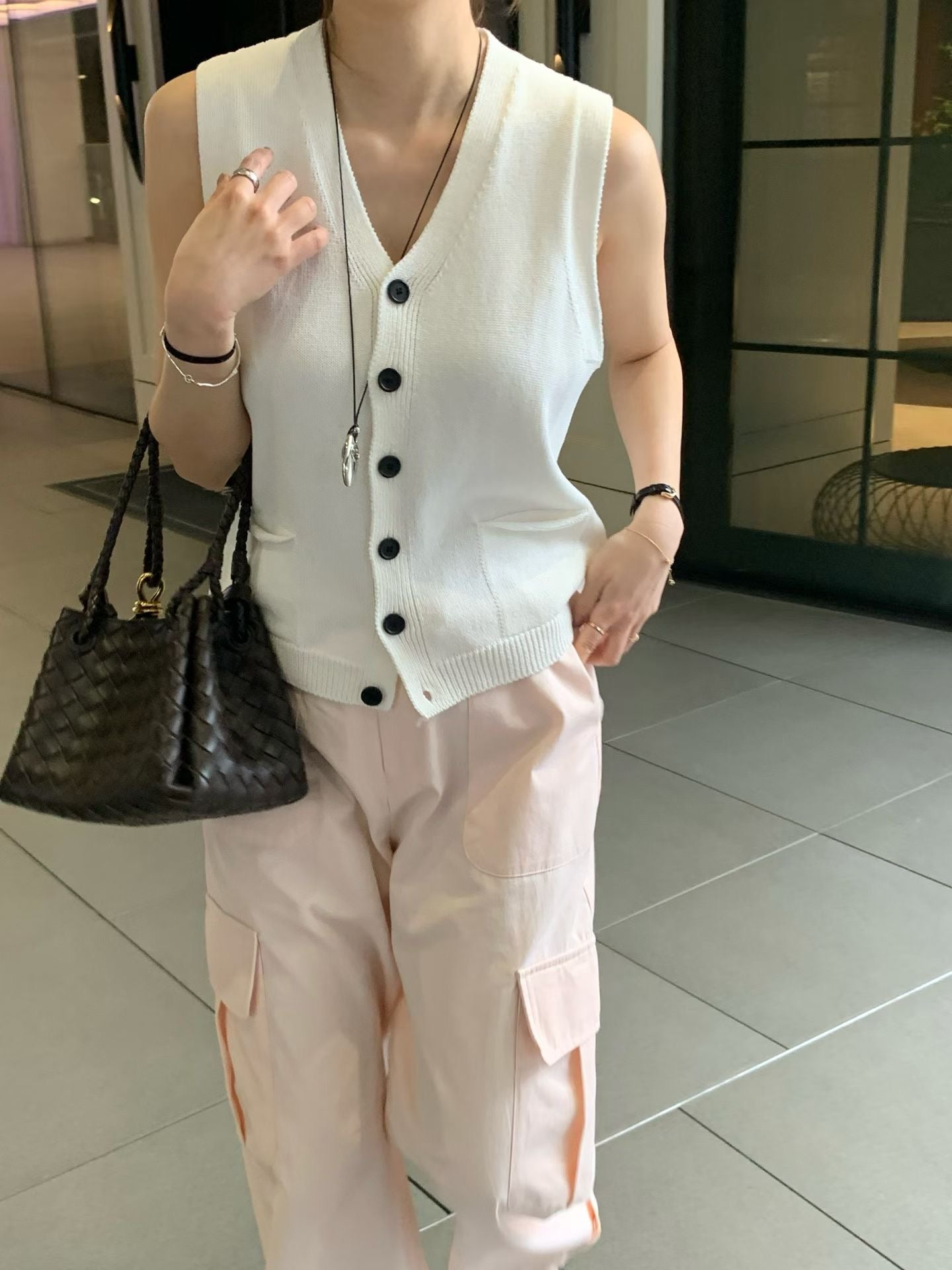 Pasithea Knit Sweater Vests (3 Colors)