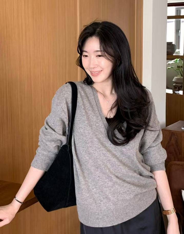 【牛皮麂皮】Leju Maron Bag (L)(4 Colors)