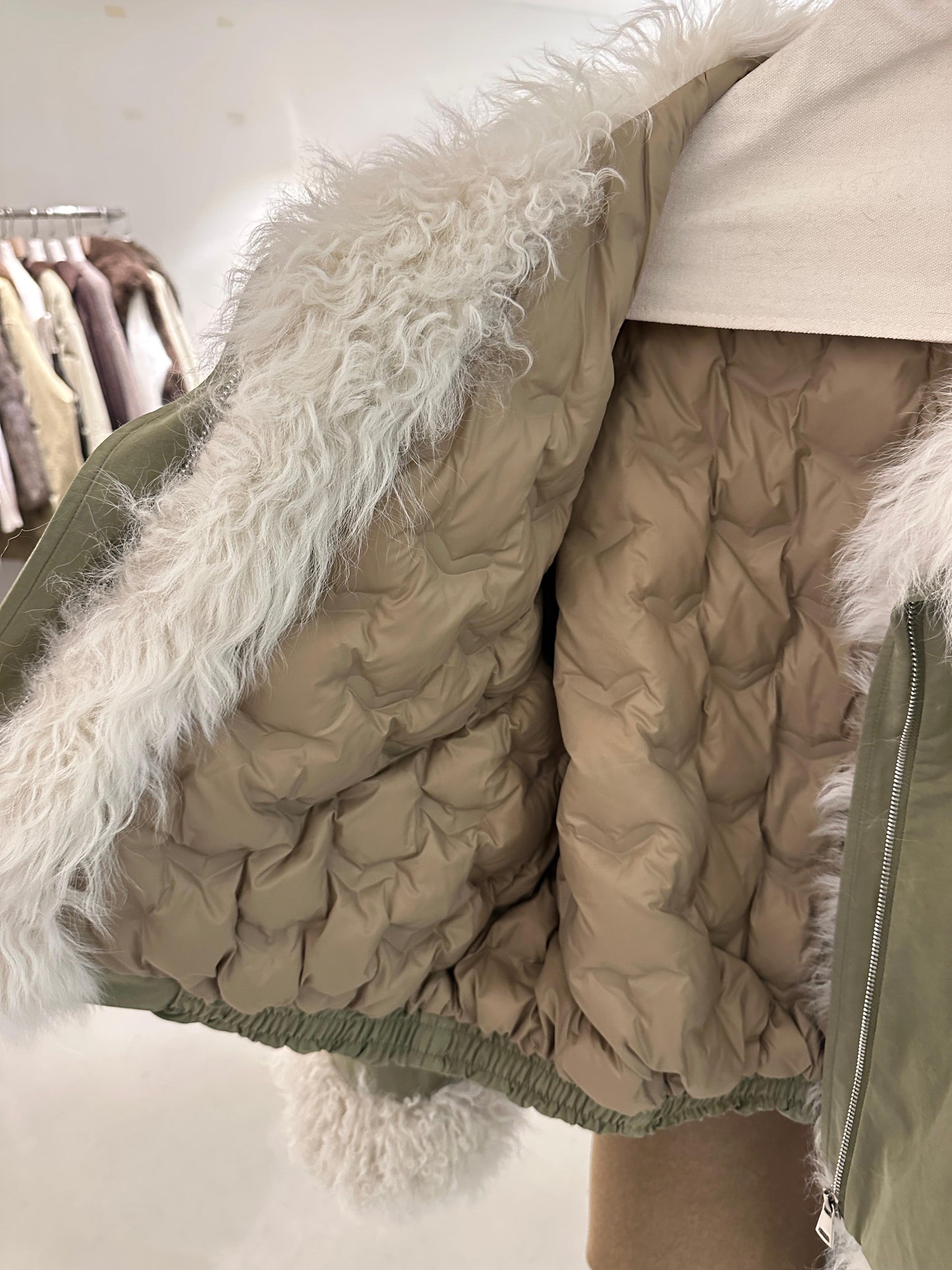 Wintery Goose Down Jacket 【羊毛領鵝絨羽絨】