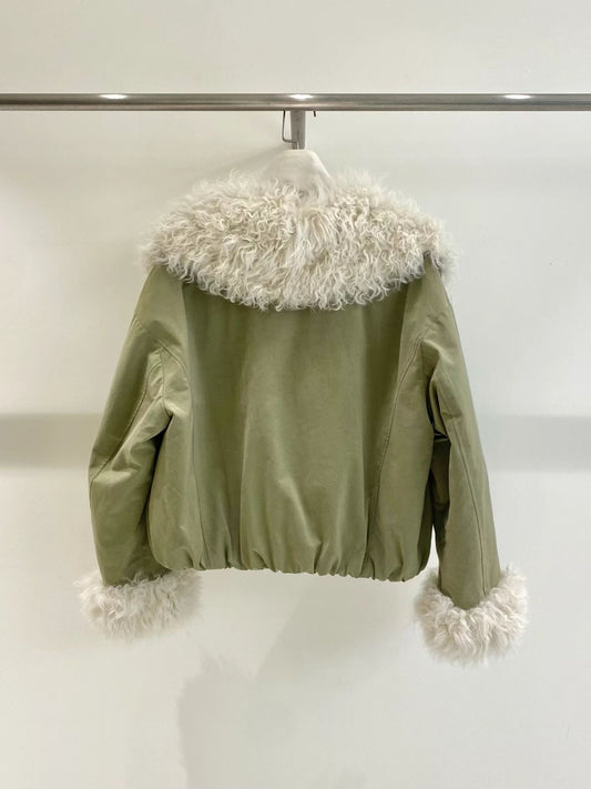 Wintery Goose Down Jacket 【羊毛領鵝絨羽絨】