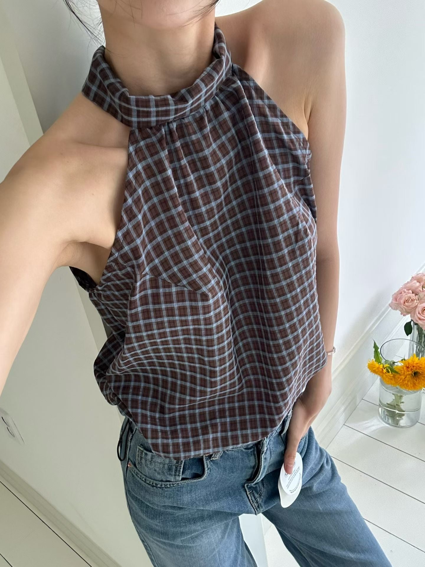 Ondi Checked Top (2 Colors)