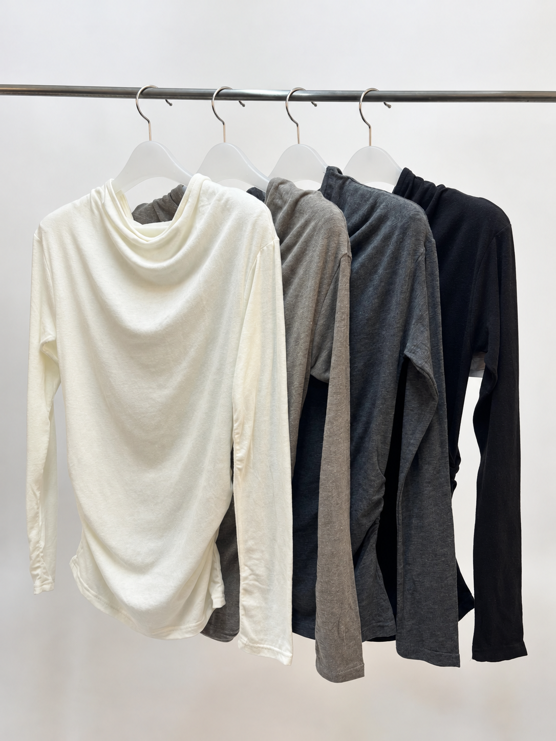 Boatneck Drape Tee (4 Colors)