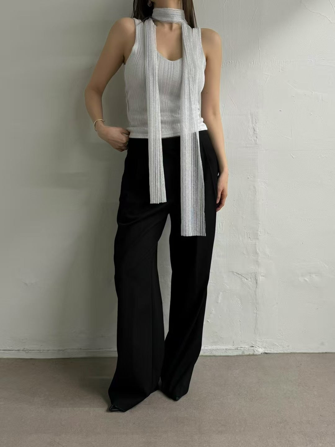 Althea Top with Scarf (2 Colors)