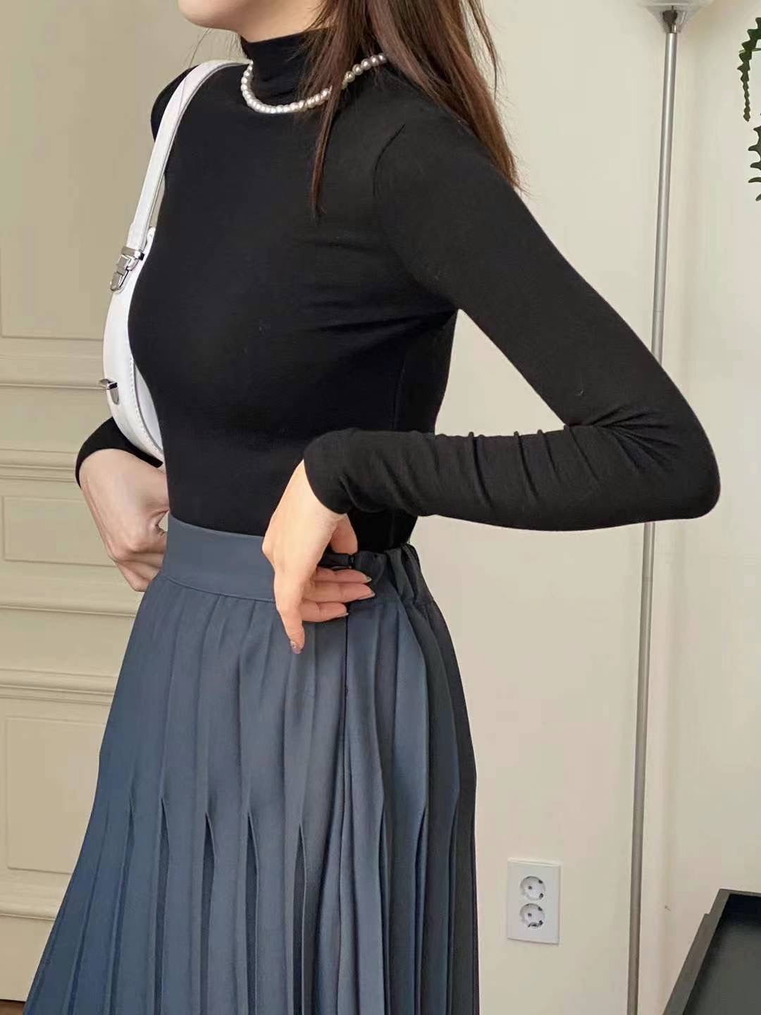 連續兩年熱賣款神打底👑 Long-sleeved Mock Neck Top (17 Colors)
