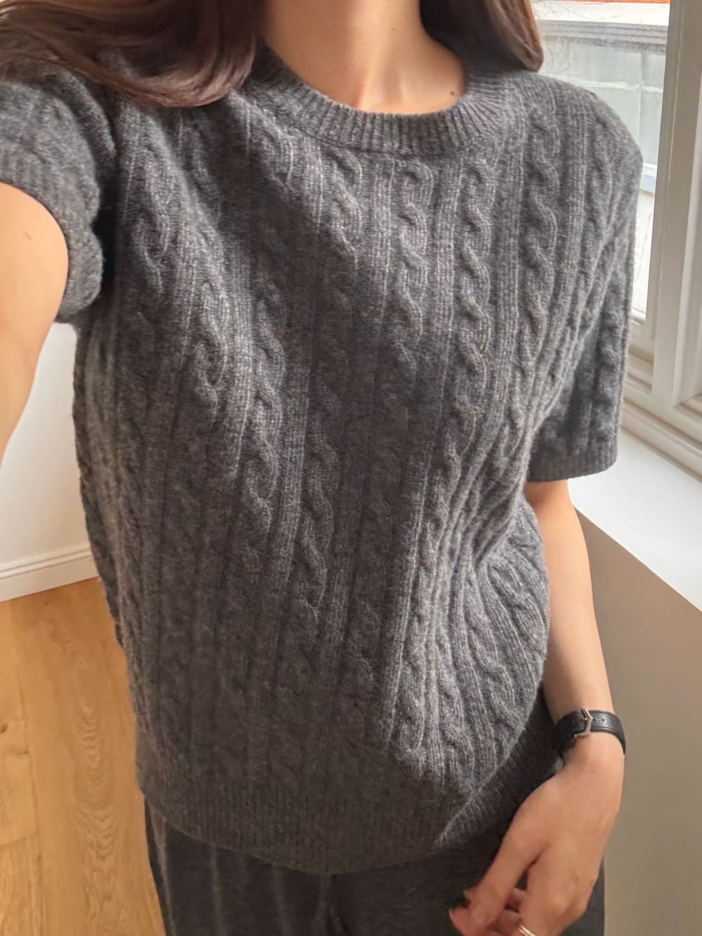 Vespera Merino Wool Knit Top (2 Colors)