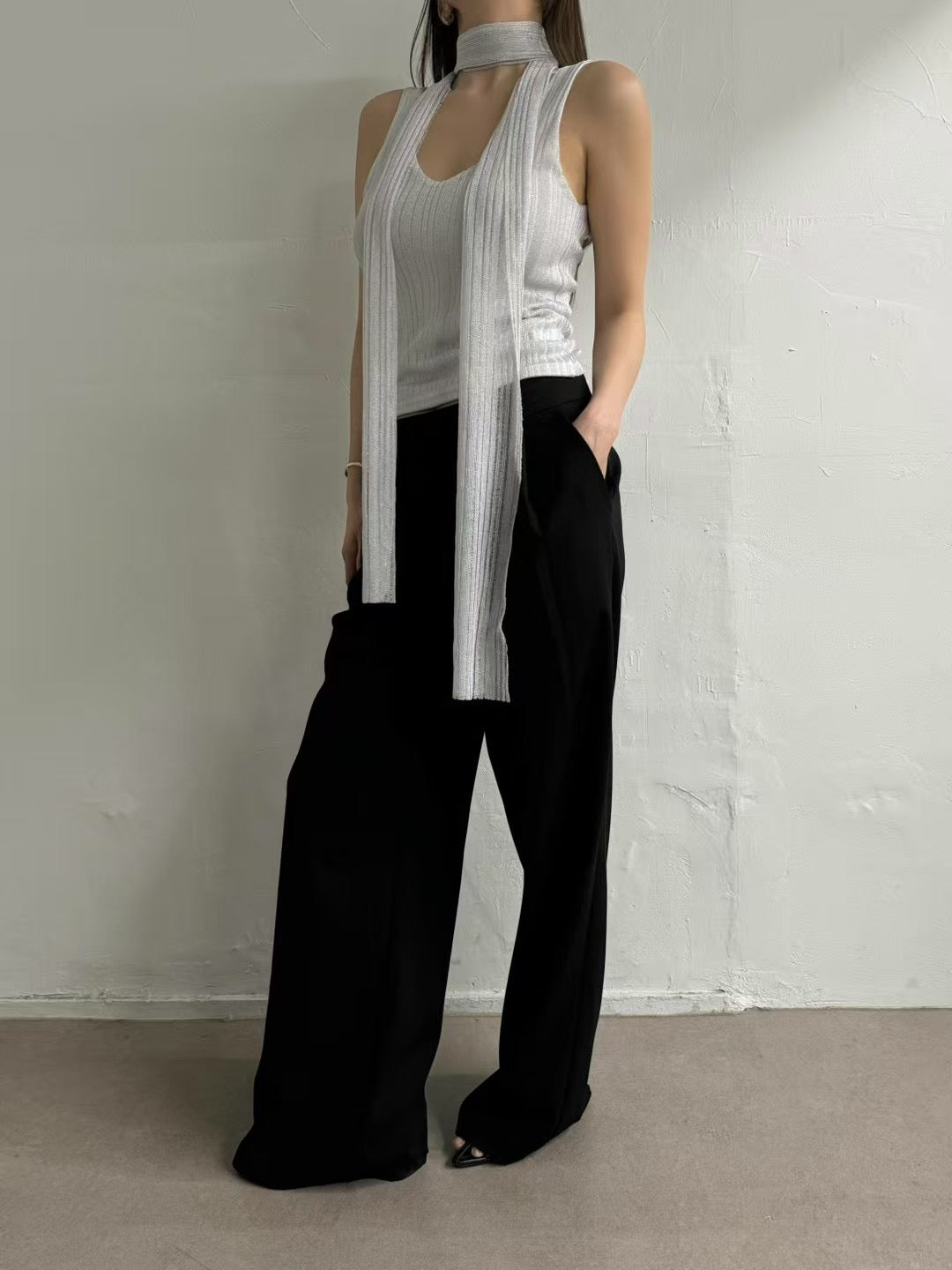 Althea Top with Scarf (2 Colors)