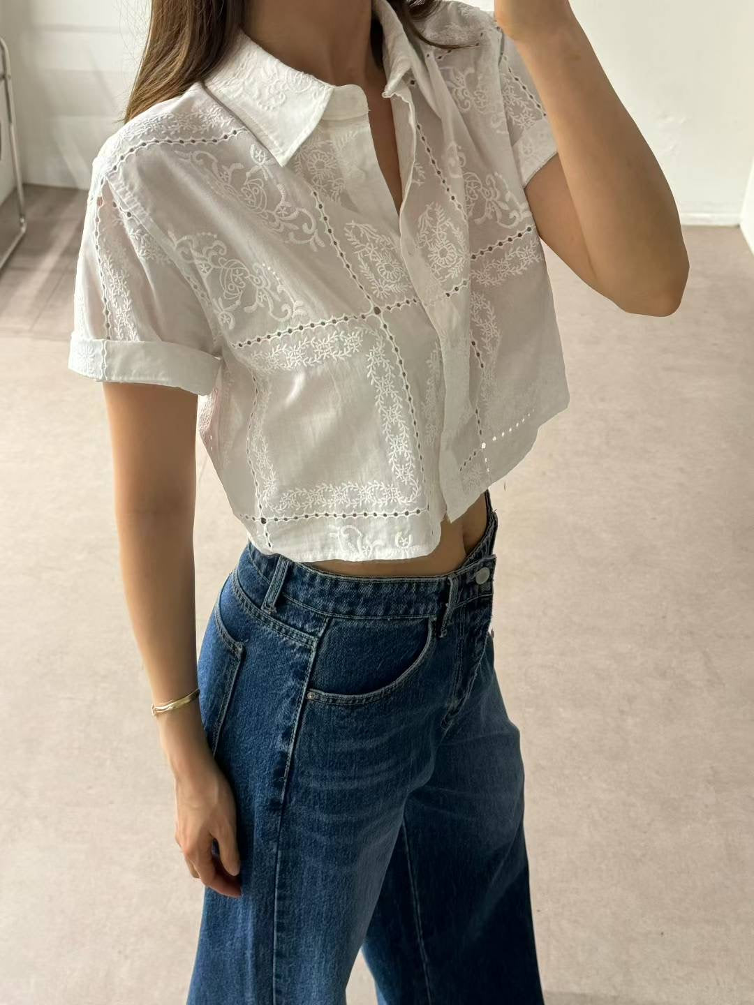 Elara Lace Top