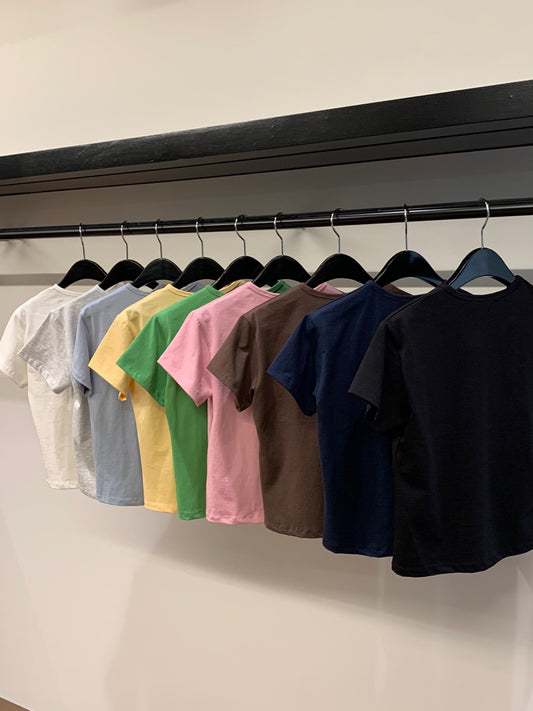Nathalia Cotton Short-sleeved T-shirt (9 Colors)