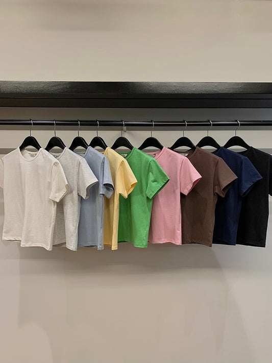 Nathalia Cotton Short-sleeved T-shirt (9 Colors)