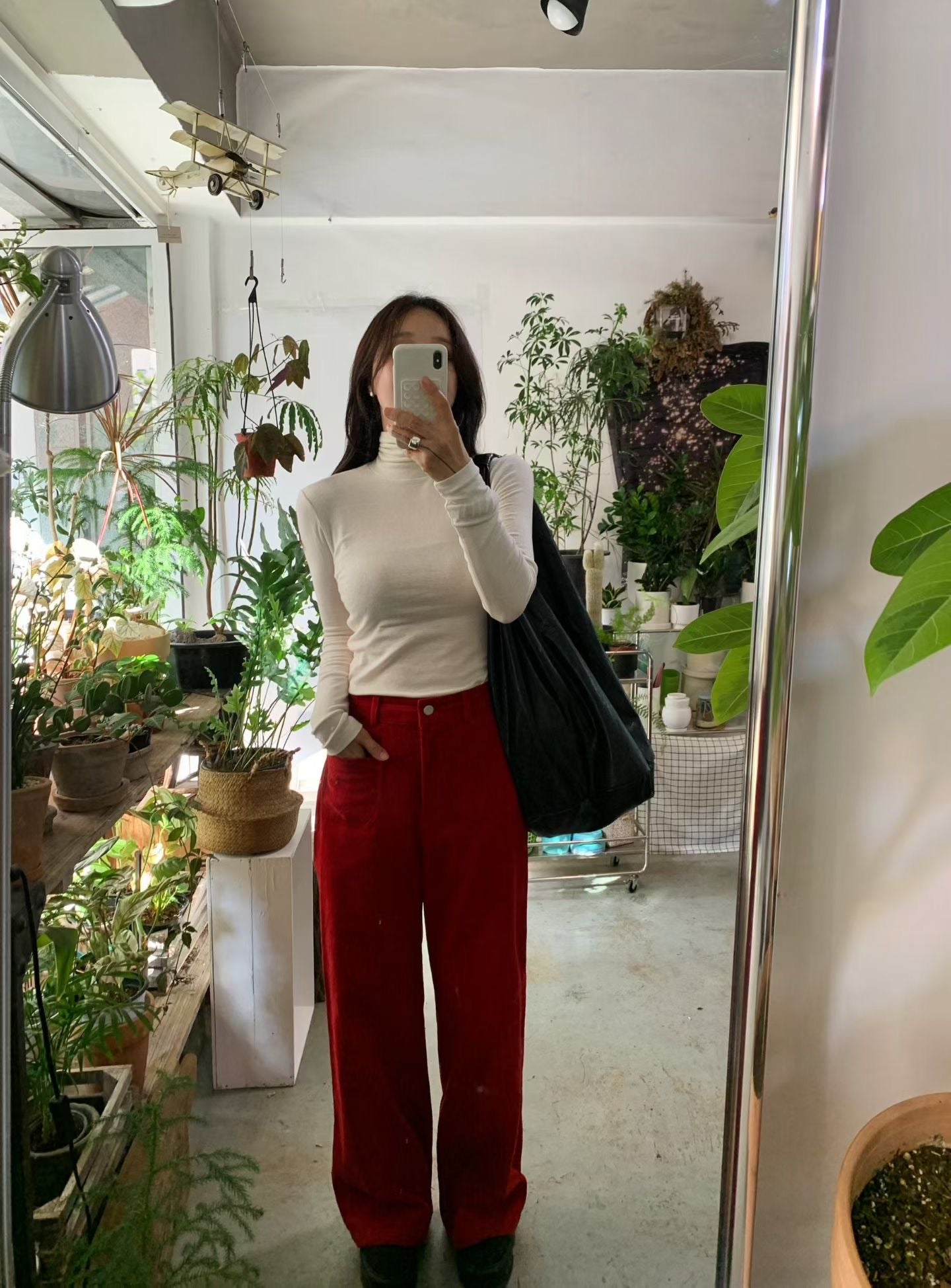 Delphine High Waist Heart Corduroy Pants (3 Colors)