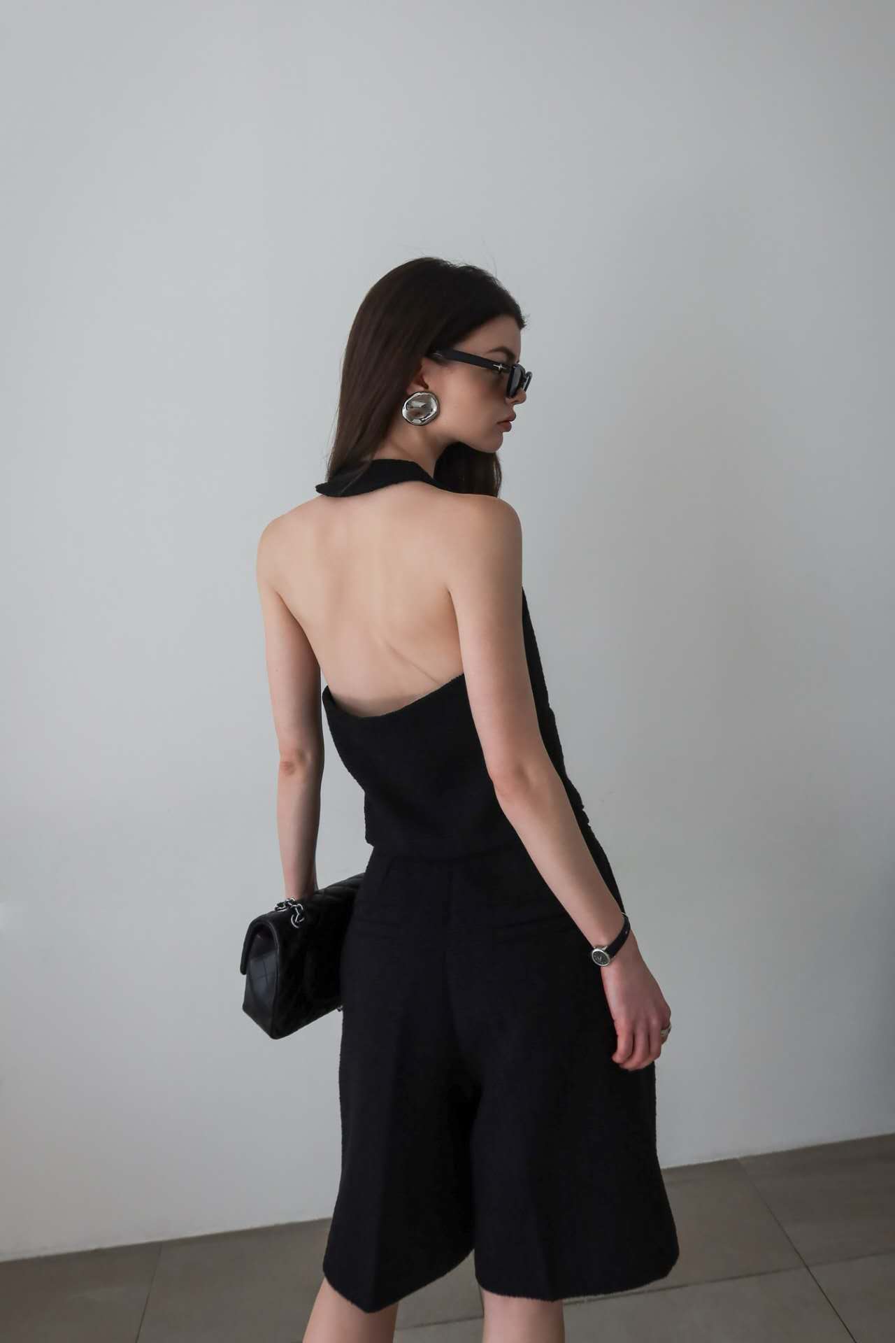 Tweed Halter Vest (3 Colors)