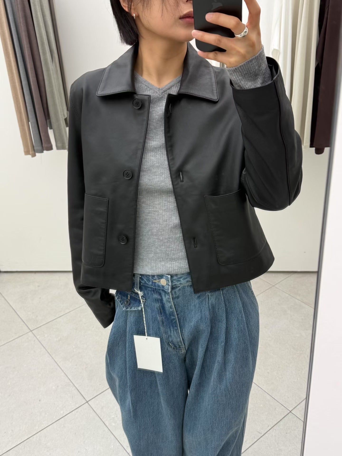 Tansy Lamb Skin Jacket (2 Colors)