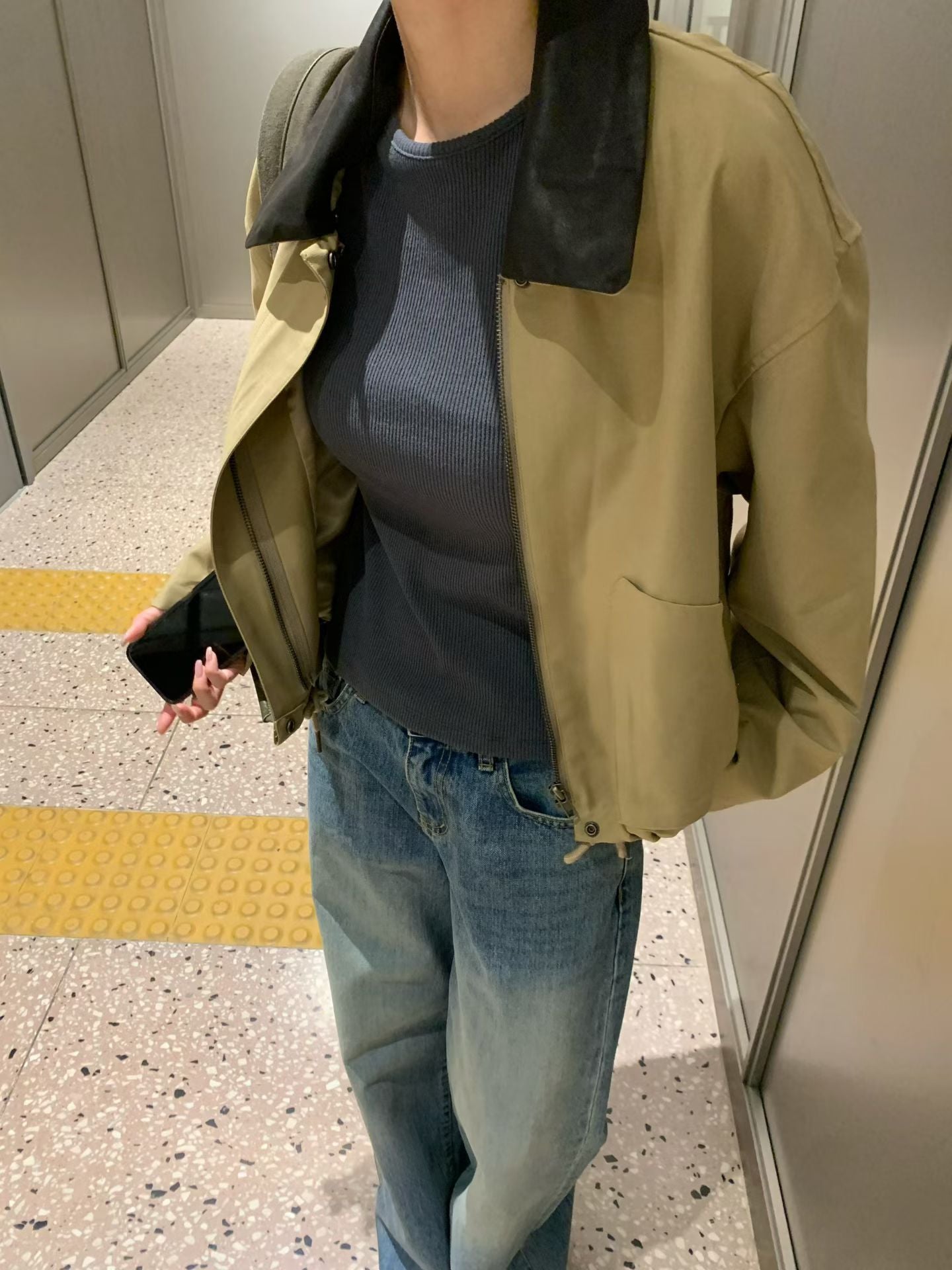 【可拆卸撞色翻領】 Zaranne Jacket (3 Colors)