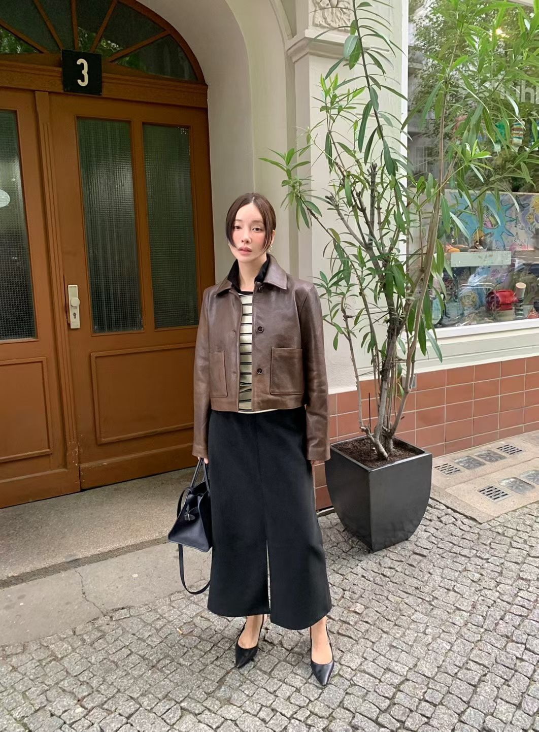 Tansy Lamb Skin Jacket (2 Colors)