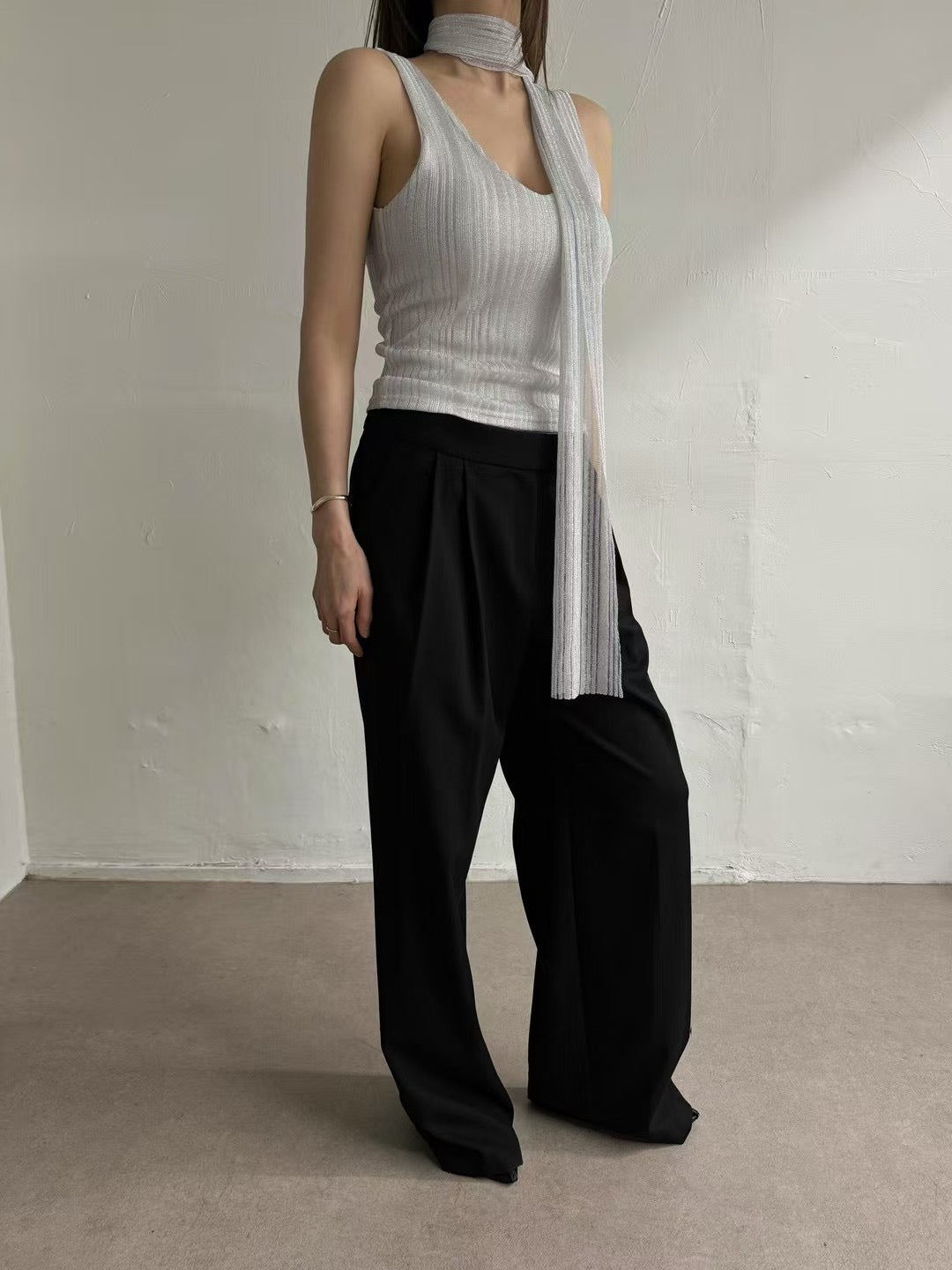 Althea Top with Scarf (2 Colors)