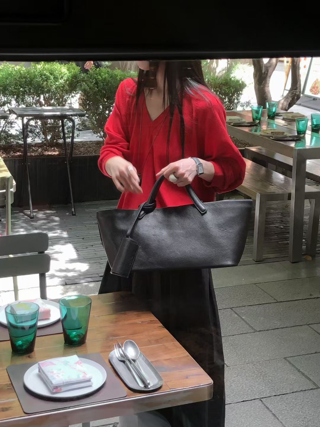 Opal Lamb Leather Japan Bag