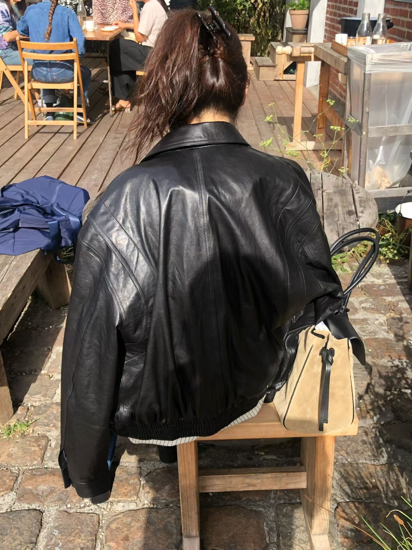 Bella Leather Blouson (2 Colors)