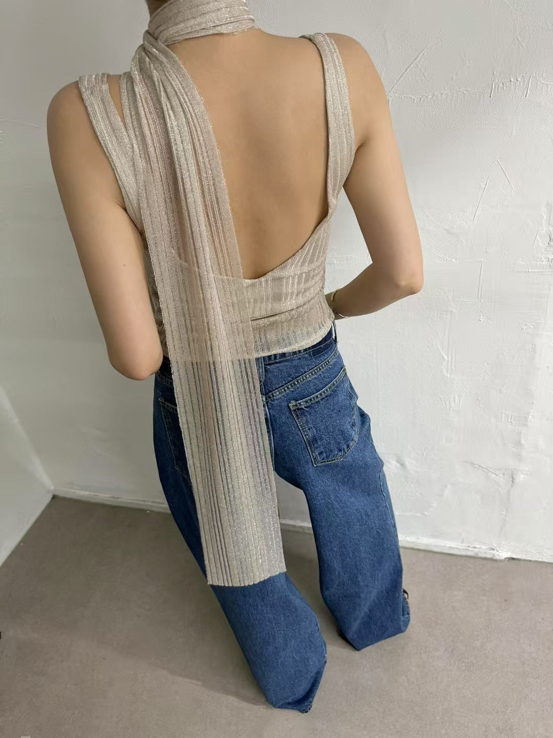 Althea Top with Scarf (2 Colors)