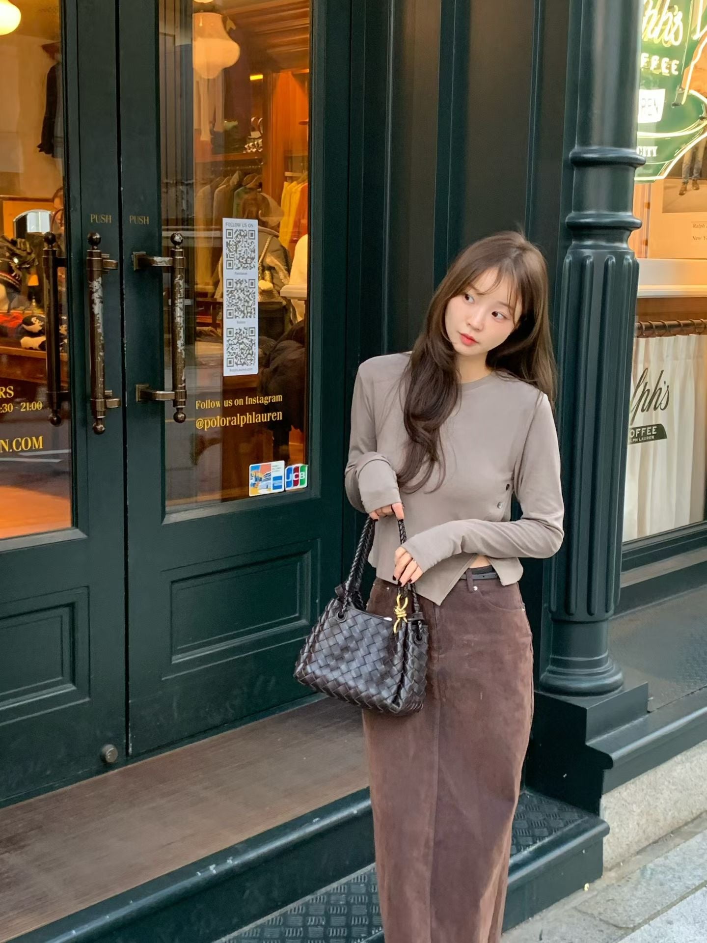 Sorrel Velvet Denim Skirt (3 Colors)