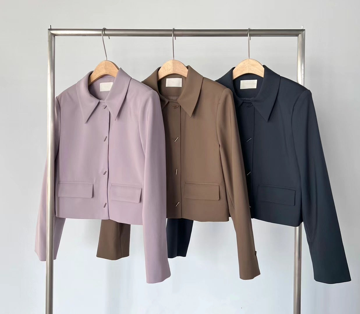 Cropped Single-breasted Blazer