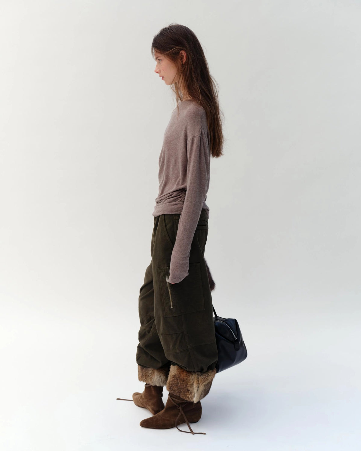 Boatneck Drape Tee (4 Colors) - image 3