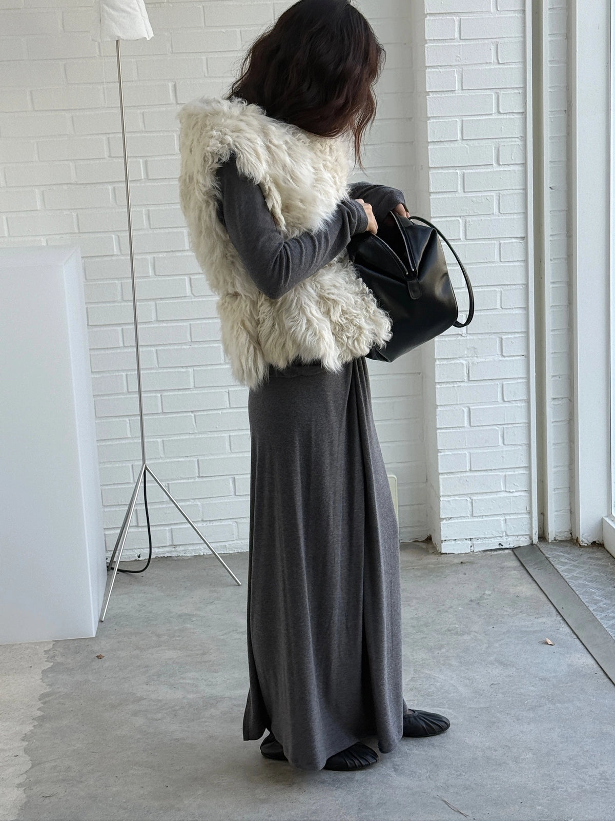 Angora Twist Skirt (2 Colors) model photo