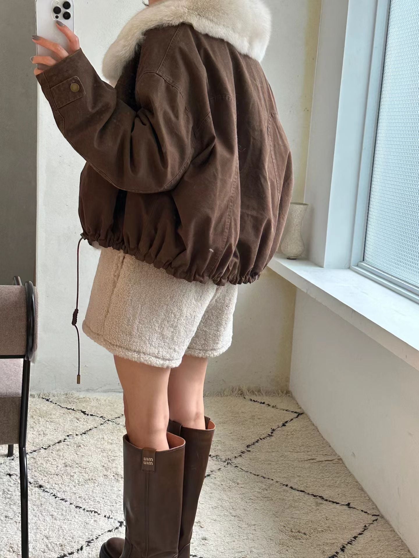 Primrose 100% Fox Fur Jacket 【狐狸毛領鵝絨羽絨】 (2 Colors)