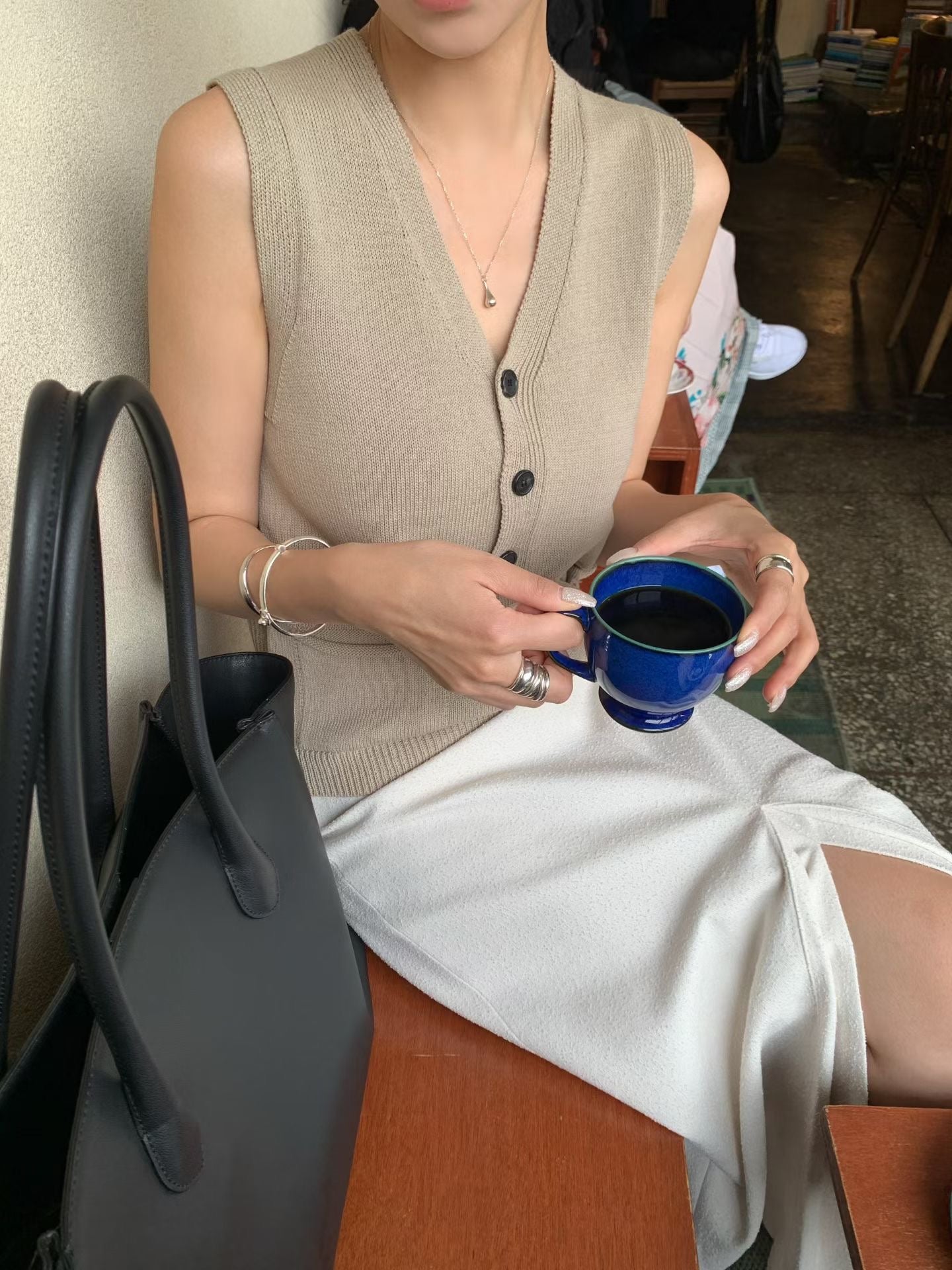 Pasithea Knit Sweater Vests (3 Colors)