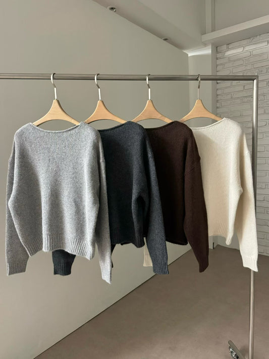 Jacinthe Wool Knit Top (4 Colours)