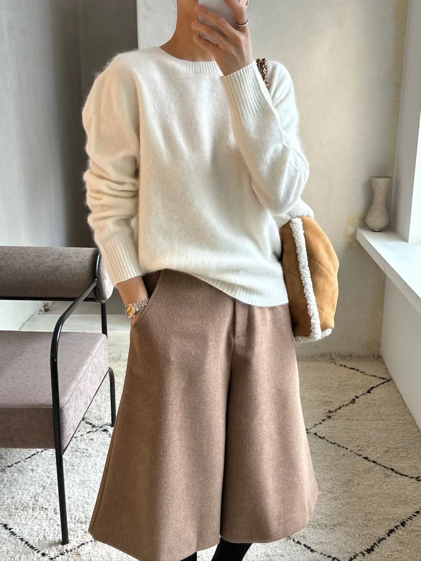 Lavinia Round Knit Top (3 Colors)